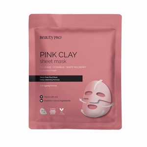 BEAUTYPRO PINK CLAY SHEET MASK