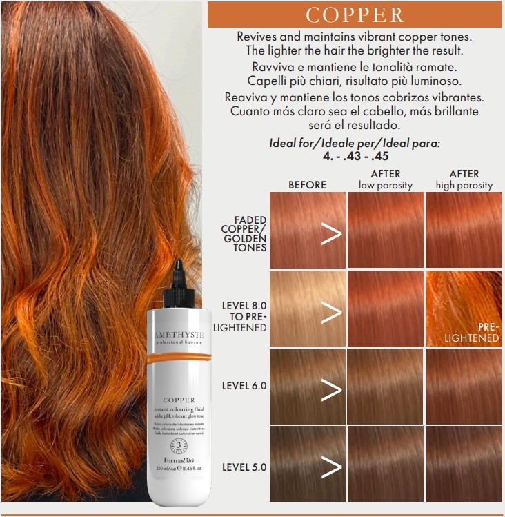 AMETHYSTE INSTANT COLOURING FLUID - COPPER