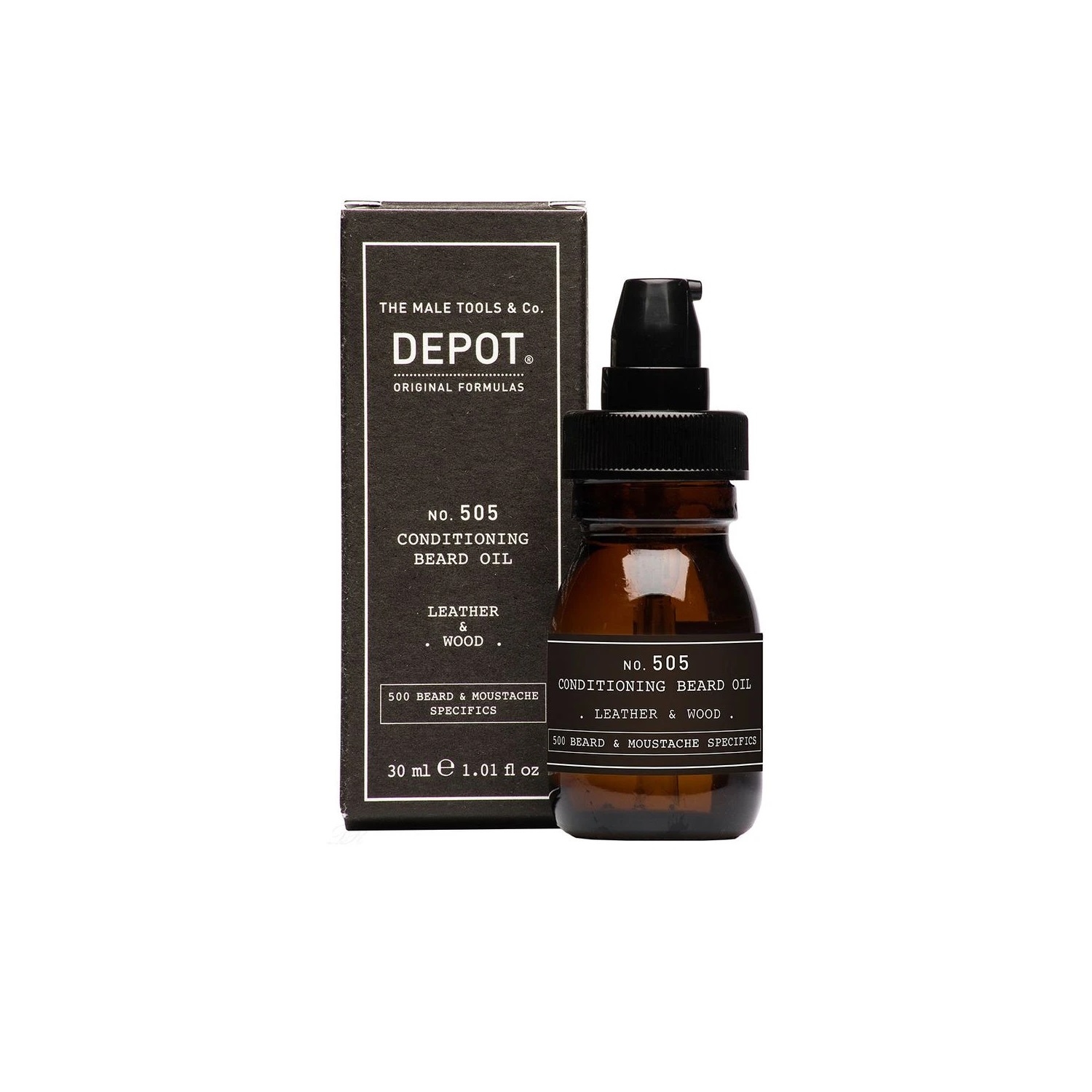 DEPOT No.505 CONDITIONING BEARD OIL LEATHER & WOOD