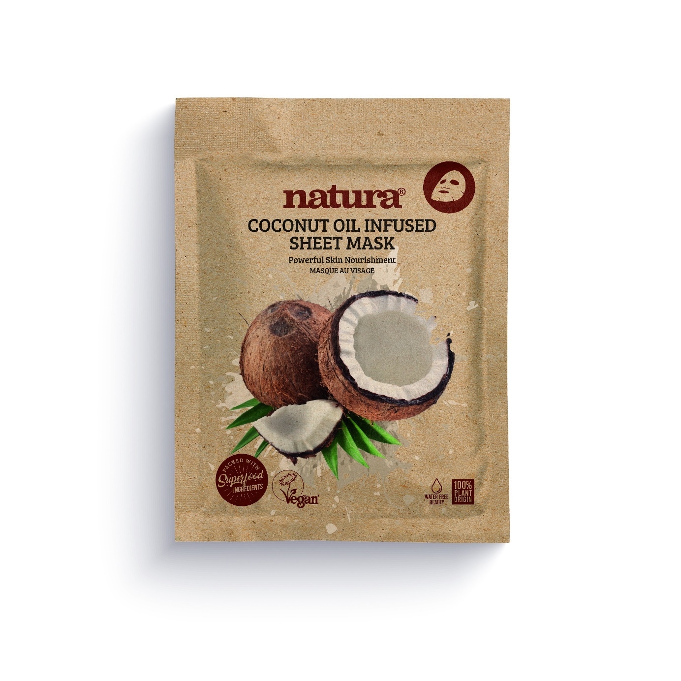 NATURA COCONUT INFUSED SHEET VEGAN MASK