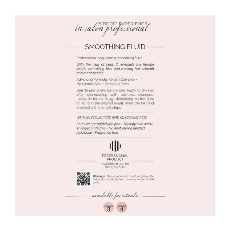 SMOOTH EXPERIENCE SMOOTHING FLUID