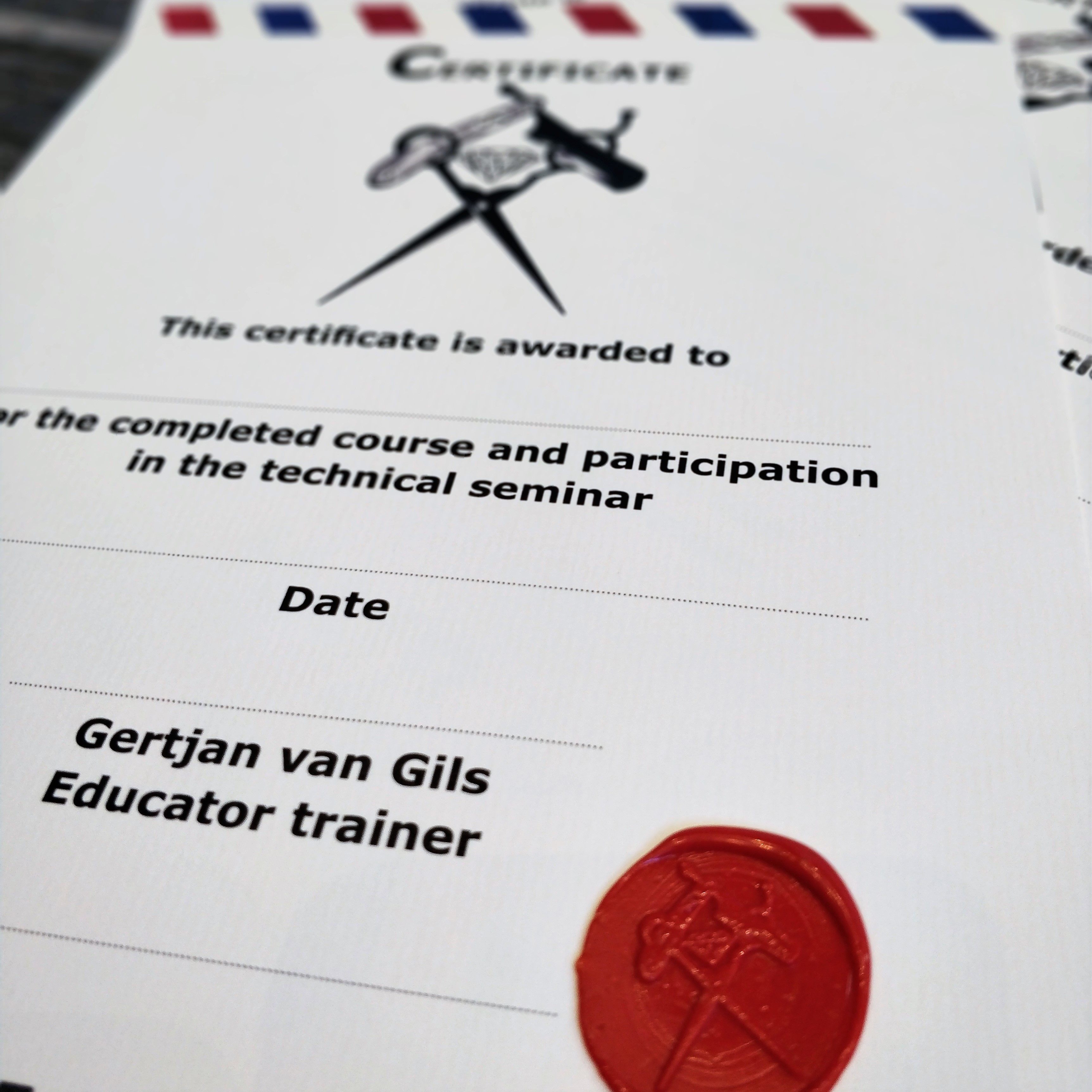 barber certificaat